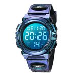 Kids Watch,Boys Watch for 6-15 Year Old Boys,Digital Sport Outdoor Multifunctional Chronograph LED 50 M Waterproof Alarm Calendar Analog Watch for Children with Silicone Band BlueLong