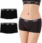 Bambody Absorbent Boy Short: Period Protection Underwear for Women and Teens - 2 Pack: Black - X-Large