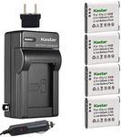 Kastar D-LI92 Battery (4-Pack) and Charger Kit for Ricoh Pentax D-LI92 Olympus LI-50B and Pentax Optio I-10, RZ10, RZ18, WG-1, WG-1 GPS, WG-2, WG-2 GPS, WG-3, WG-3 GPS, WG-4, WG-4 GPS, WG-10, X70