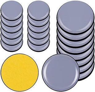 20 PCS Two Sizes Self-Adhesive Furniture Sliders Furniture Gliders Slider for Hardwood Floors for Moving Heavy Furniture Quickly and Easily (Round)