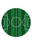 FOOTBALL FIELD PITCH Cake Topper 19cm Celebration Edible Rice Paper Cake Decorations Birthday