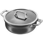 ZWILLING Motion 10-Inch Aluminium Duraslide Non-Stick Saute Pan, Black, Stainless Steel, 26cm (66207-264)