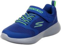 Skechers Kids Go Run 400 V2 - Goltran Sneaker, Blue/Lime, US 4 Big Kid