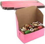 MT Products Pink Bakery Boxes No-Window 8 x 5 x 3.5