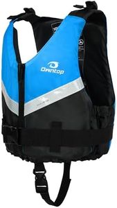 Owntop Swim Jacket Adults, Ultra Thin Swim Vest Womens, Comfortable Crotch Strap Buckles Zipper, Swimming Training, Kayak, Boating, Watersports (Blue, M/L)