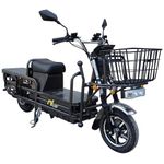 EOX Heavy Duty Electric Loader Scooter for Adults, Non RTO Commercial E-Bike with 400Kg Weight Capacity, 32AH 72V Graphene Battery, 70-80Km Range (E5 Black)