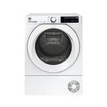 Hoover H-DRY 500 Heat Pump Tumble Dryer, 11 Kg, Class A++, Wi-Fi + Bluetooth, Four Drying Levels, Eco-Power Inverter Motor, Advanced Care, White, 59.6x60.4x85 cm - NDEH11A2TCEXM-80