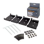 POWERTEC 71132V Quick-Release Workbench Caster Plates, 4-Pack