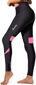 Santic Women's Cycling Fleece Thermal Windproof Pants with 4D Padded Bike Tights Bicycle Long Leggings