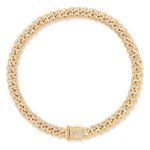 Dog Chain Silver Cuban Collars,Walking Silver Dog Metal Chain Choke Collar with Design Secure Buckle,Pet Cuban Crystal Collar Necklace Accessories for Small Medium Large Dogs Cats (Gold, 22inch)