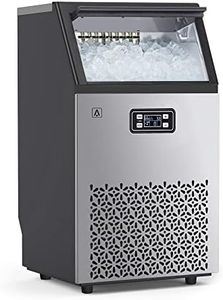 Garvee Commercial Ice Maker,150 LBS/24H Under Counter Ice Maker Machine with 33LBS Large Storage Bin, Stainless Steel Ice Machine for Home Office Restaurant Bar Coffee Shop, 66 Ice Cubes/Cycle