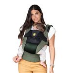 LÍLLÉbaby Complete Airflow Ergonomic 6-in-1 Baby Carrier Newborn to Toddler (Olive/Black)