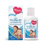 Kids Multivitamin - Calcium, Magnesium, Zinc with Vitamin D, Tasty Even for Picky Eaters, Age 1 to 14 Years, Essential for Growth, Strong Bones, Immunity, Kids Feel Calm And Relaxed - Allmom's Choice