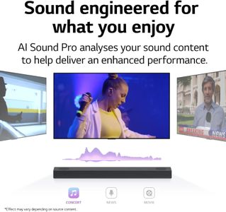 LG S75Q 3.1 Channel Bluetooth Soundbar – Wireless Subwoofer