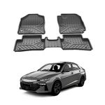 GFX Tpv Premium 3D Life Long Car Floor Mats Compatible with Verna 2023 Onward, Black