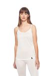 Terramar womens Women's Thermasilk Pointelle Camisole Base Layer Tops, Natural, X-Small