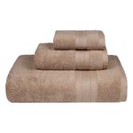 Trident Soft Comfort Air Rich Towels for Bath, 100% Cotton Towel, Super Soft, Highly Absorbent, 3 Pieces Towel Set, 500 GSM - Acron