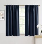 Navy Blue Curtains for Kitchen/Bath