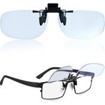 KLIM Protect OTG Clip-on Glasses to Block Blue Light - NEW Version - High Protection Blue Blocker Glasses for Screen - Gaming Glasses PC Mobile TV - Filters Blue Lights