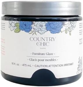 Furniture Glaze - Antique Patina Special Effects Glaze for Chalk Style Furniture Paint, Eco-Friendly Wood Stain, 6 Color Choices - Graphite [Black] - Pint (16 oz)