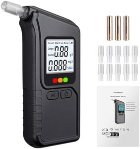 Proster Dual-Sensor Breathalyzer with LCD Display - Professional-Grade Portable Alcohol Tester, 0-3.00g/L Detection Range with Instant Results for Personal & Business Use