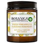 Botanica by Air Wick Air Freshener Naturally Derived Wax Candle Fresh Pineapple & Tunisian Rosemary 205 g