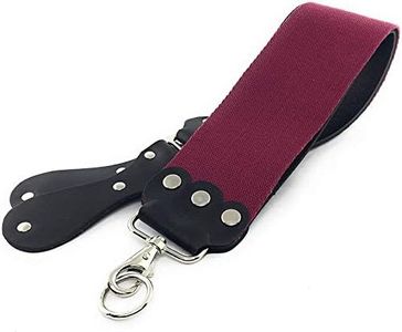G.B.S Ultra Wide Straight Razor Strop Handmade Barber Leather Razor Strop for Sharpening Razor, Knives Dual Sharpening Strap Black and Maroon with Fine Edges blades 3" x 26" for Men