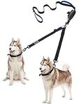 YOUTHINK Double Dog Leash, No Walking Leash, 2 Dogs up to 180lbs, Comfortable Adjustable Dual Padded Handles, Bonus Pet Waste Bag for Best Gifts