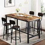 Lamerge Bar Table and Chairs Set In