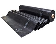 Mipatex 300 Micron HDPE Plastic Geomembrane Fish Pond Liner Sheet 6ft x 9ft, Heavy Duty Small Garden Backyard Waterfall Lilly Ponds Lining Fabric (Black)