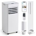 Aoxun Air Conditioning Unit with Smart Wifi, 9000 BTU Portable Air Conditioner Cools up to 270 sq. ft, 5-IN-1 AC Unit with Cooling&Heating&Dehumidifier&Fan&Sleep Mode, Remote Control, 24H Timer