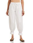 Amazon Brand - Myx Women's Relaxed Pants (MYX-AW23-BT-03_Bright White