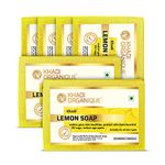 Khadi Organique Natural Herbal Lemon Soap Pack of 6