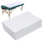 Disposable Bed Sheets Massage Sheets Covers Massage Table Sheet Fabric Bed Cover Beauty Salon Hotels Spa Bed Sheets Bed Pads Underpads Massage Table Paper for Massage Facial Waxing 10PCS (White)