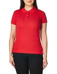 Lee Uniforms Juniors' Stretch Pique Polo Shirt, Red, Medium
