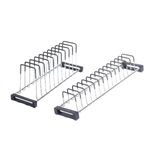 FIT N FORGET Chrome Finished Coating STANDUM Rack/Cutlery Rack/Cup Saucers Rack ANDTHALI Rack/Utensil Holder/Kitchen Stand(for 22 INCH Tandem Basket(Size :-L*W*H =20.5 * 5 * 4,20.5 * 6.4 * 8 INCH)