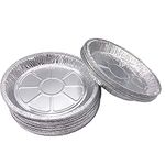 SONSMER Premium 6" Aluminum Foil Pie Pans 50pcs/Set. Disposable Tin Plates for Pies Tart Quiche