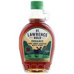 St Lawrence Gold Organic Maple Syrup 250ml - 330g Grade A, 100% Pure Canadian Amber Maple Syrup for Pancakes, Waffles, Coffee and Cocktails - Buttery, Caramel Taste - Gluten Free, Vegan