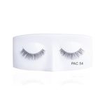 PAC Tapered Eye Lashes for Women (54) | Eye Makeup | Cotton Fake Lashes | No Chemicals or Dyes | Long, Reusable, 3D Natural False Eyelashes Extension (Pack of 1)