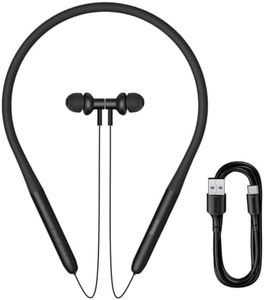 Baseus Bowie P1x Neckband Bluetooth Earbuds,Wireless Bluetooth 5.3 Headphones with Microphone, 25H Battery Life, 10mm Dynamic Drivers,Magnetic Absorption Waterproof, for Sports & Gaming (Black)