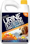 Cleenly Urine Destroying Enzyme Pet Carpet Shampoo Cleaning Detergent (5 Litres) - Digests Urine Salts - Gets Rid of Urine, Vomit, and Faeces Stains