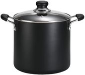 T-fal 2100092146 Soup, Stock, Dishwasher Safe Nonstick Pot, 8 Quart, Charcoal, Black