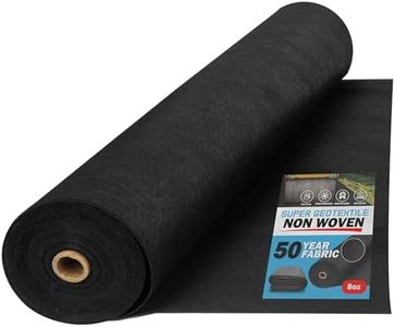 Super Geotextile 4, 6, 8 oz Non Woven Fabric for Landscaping, French Drains, Underlayment, Erosion Control, Construction Projects - 8 oz (3X300)