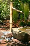 Bamboo Accents 36” Tall Outdoor Water Fountain with Pump, Easy Install in Pond or Garden, Handmade Smooth Natural Split-Resistant Bamboo