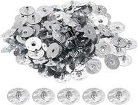 PATIKIL 20mm Metal Candle Wick Sustainer Tabs, 250 Pack Candle Wick Base Stand for Candle Making DIY, Silver