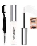 White Colored Mascara Primer for Eyelashes Eyebrows, Tinted Brow Mascara Waterproof Long Lasting Eyebrow Gel, Lengthening Curling Colorful Mascara Smudgeproof Thickening Brow Gel, Eye Makeup for Women