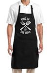 Mens BBQ Apron - King of the Grill 