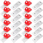 12 Pack Magnetic Door Catch, Ultra Thin Cabinet Door Magnets Self Adhesive Cupboard Catches Magnetic Strip Magnet Catch for Wardrobe Closet Cupboard Door Closing