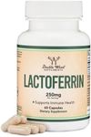 Lactoferrin 250mg per Serving (60 Capsules) Patented Bioferrin Lactoferrin - Superior Iron Supplement for Iron Deficiency and Immune Support by Double Wood Supplements