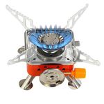 Hacer K-202 Portable Camping Gas Stove for Hiking Picnic Mini Butane Burner Folding Furnace Outdoor with Storage Bag